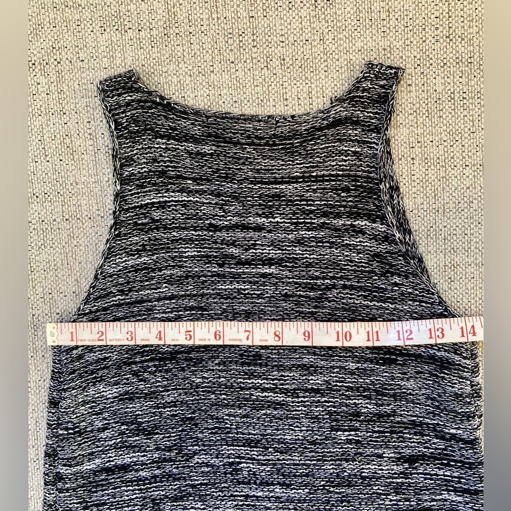 NWT Sanctuary Black/White Woven Knit Tank Size Small - Picture 4 of 5